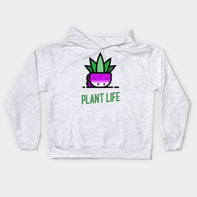 Plant Life Kids Hoodie by barn-of-nature